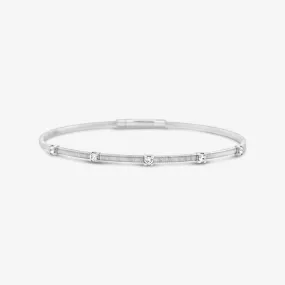 1/2 Way Diamond Flex Bangle Bracelet