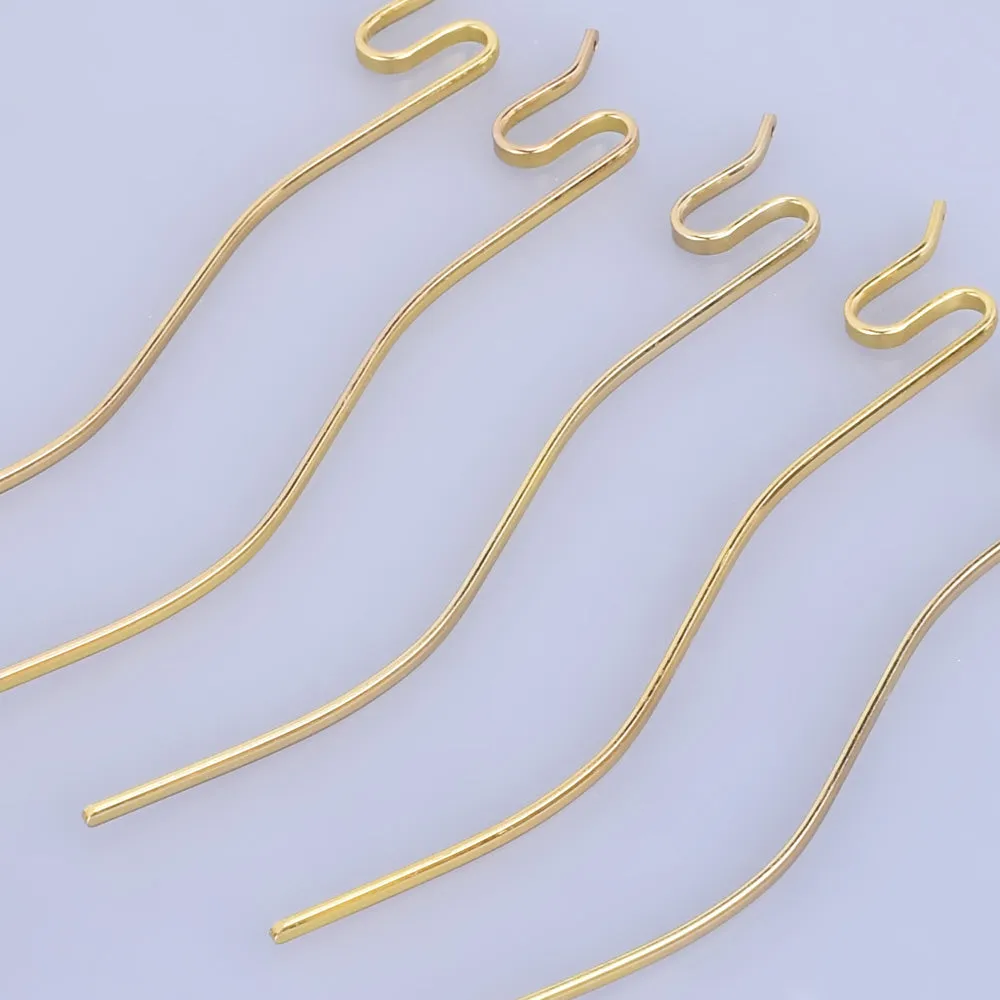 135mm Iron Snake Hair Stick Hair Pin Hair Clip Hair Stick minimalist modern Hair Accessory hair jewelry gold 10pcs