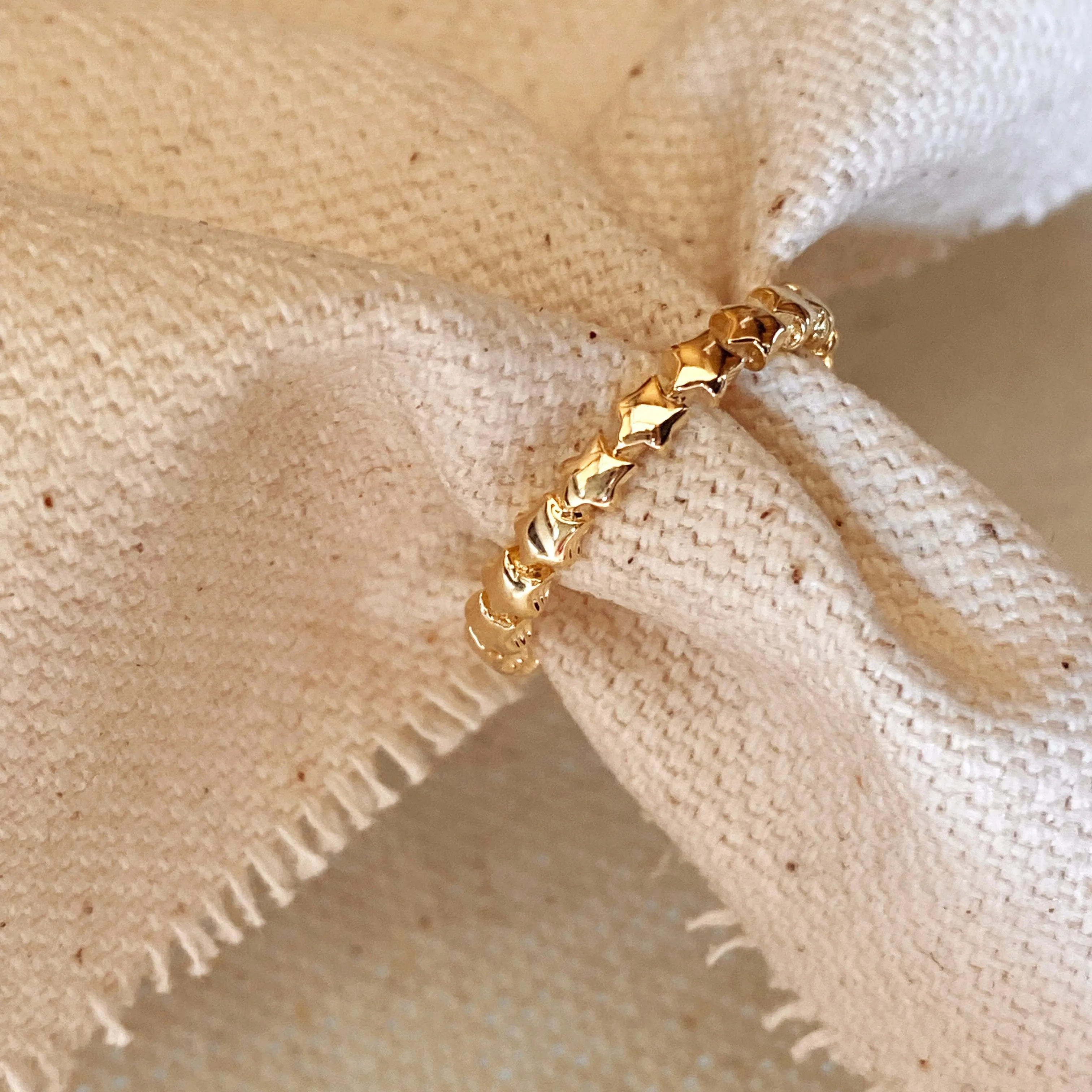 18k Gold Filled Stackable Stars Ring