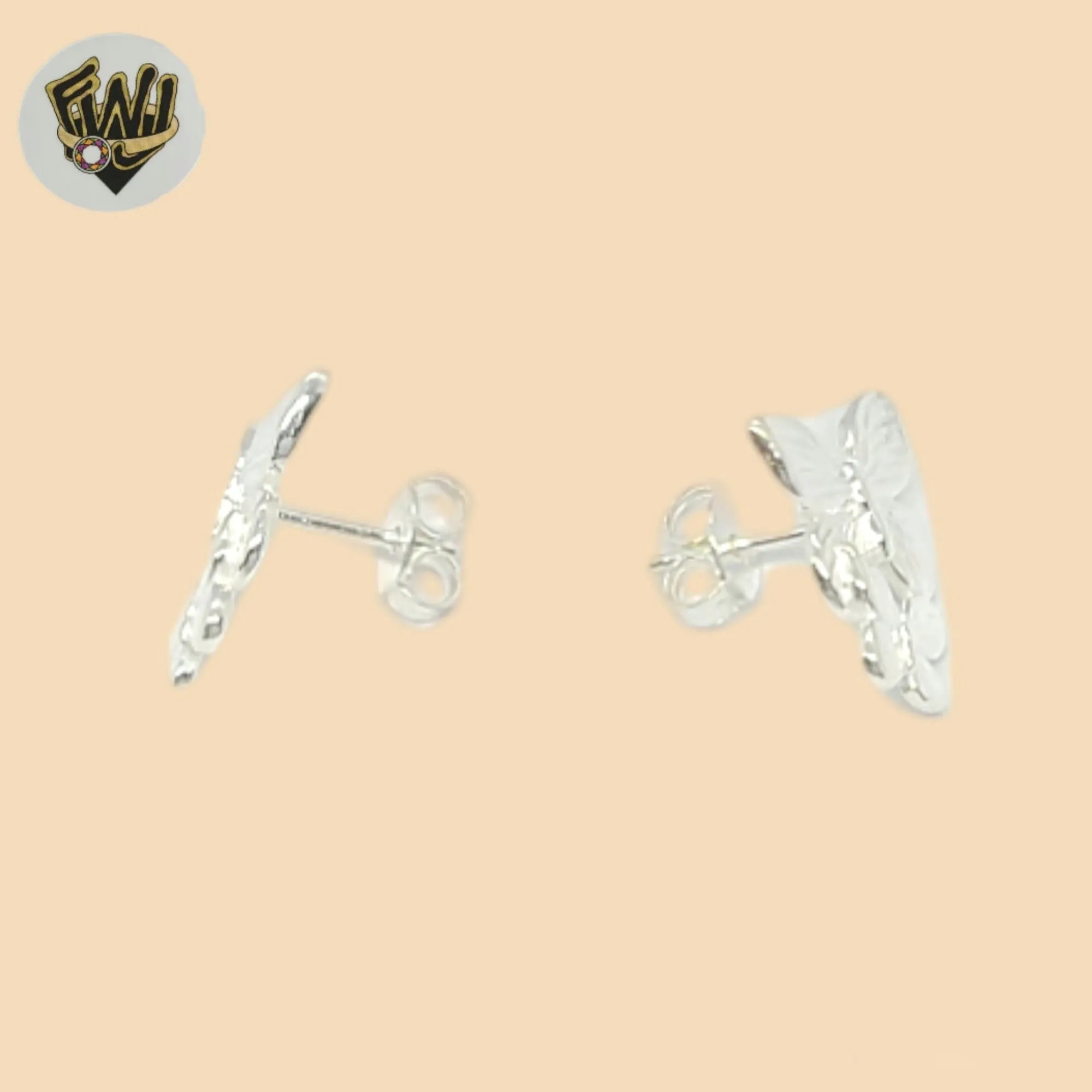 (2-3122) 925 Sterling Silver - Plain Butterfly Earrings.