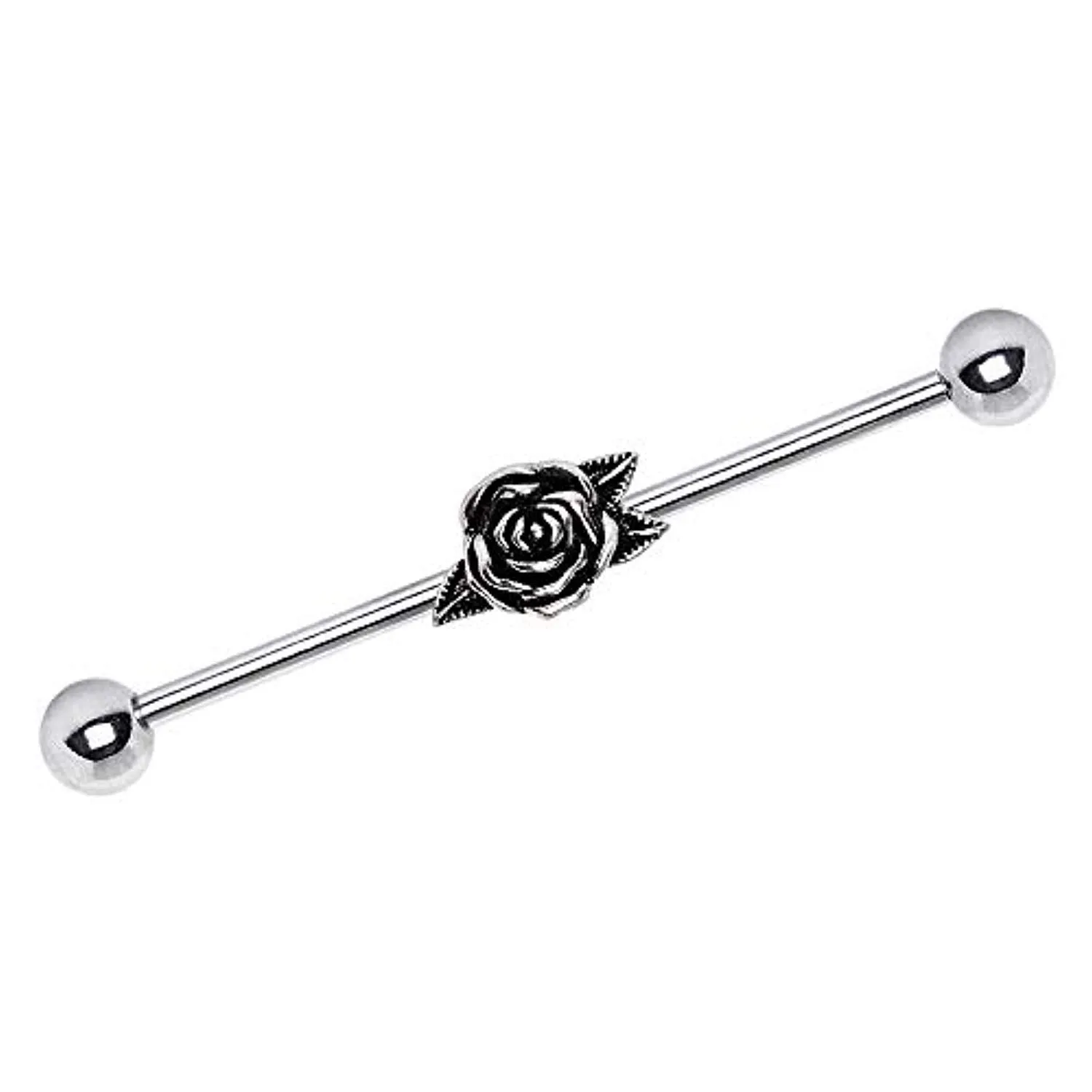 316L Stainless Steel Metal Rose Industrial Barbell