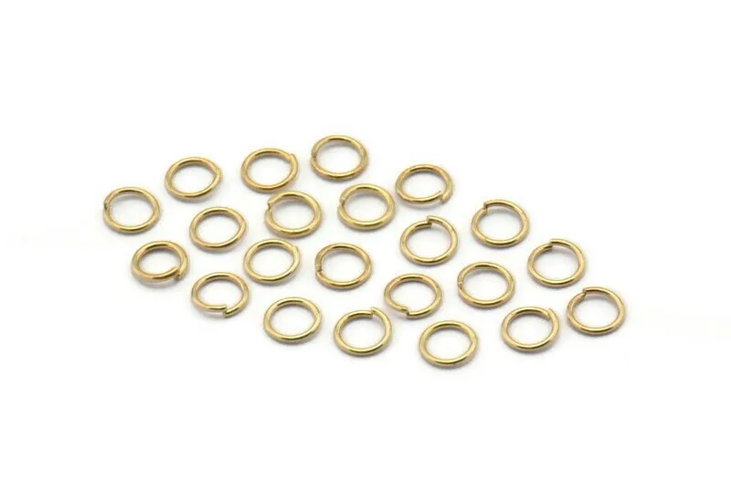 4mm Jump Ring - 1000 Raw Brass Jump Rings Findings (4x0.50mm) A0112