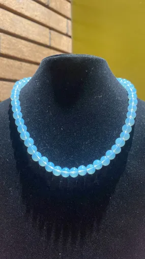 8MM Opalite Bead Stretchy Cord Necklace/Bracelet/Anklet