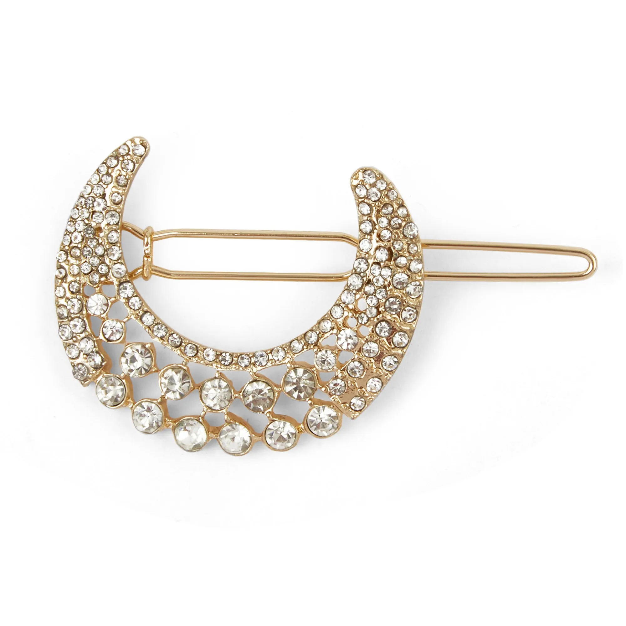 Accessorize London Crystal Moon Clip