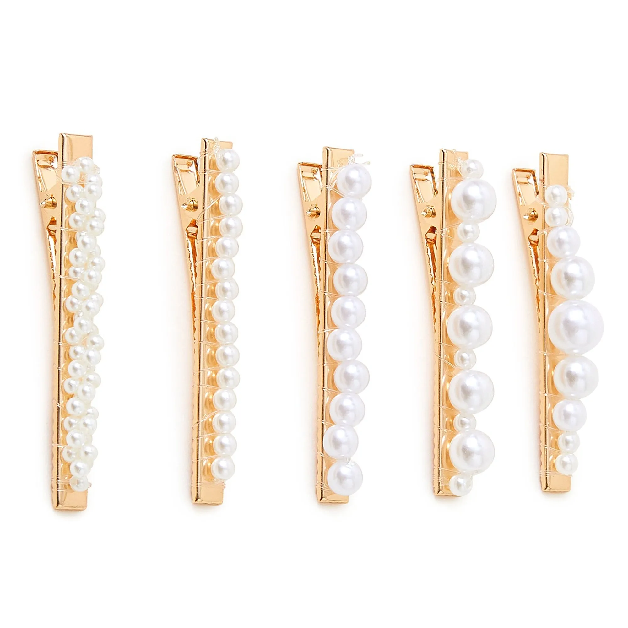 Accessorize London Set Of 5 Multi Pearl Hair Clip