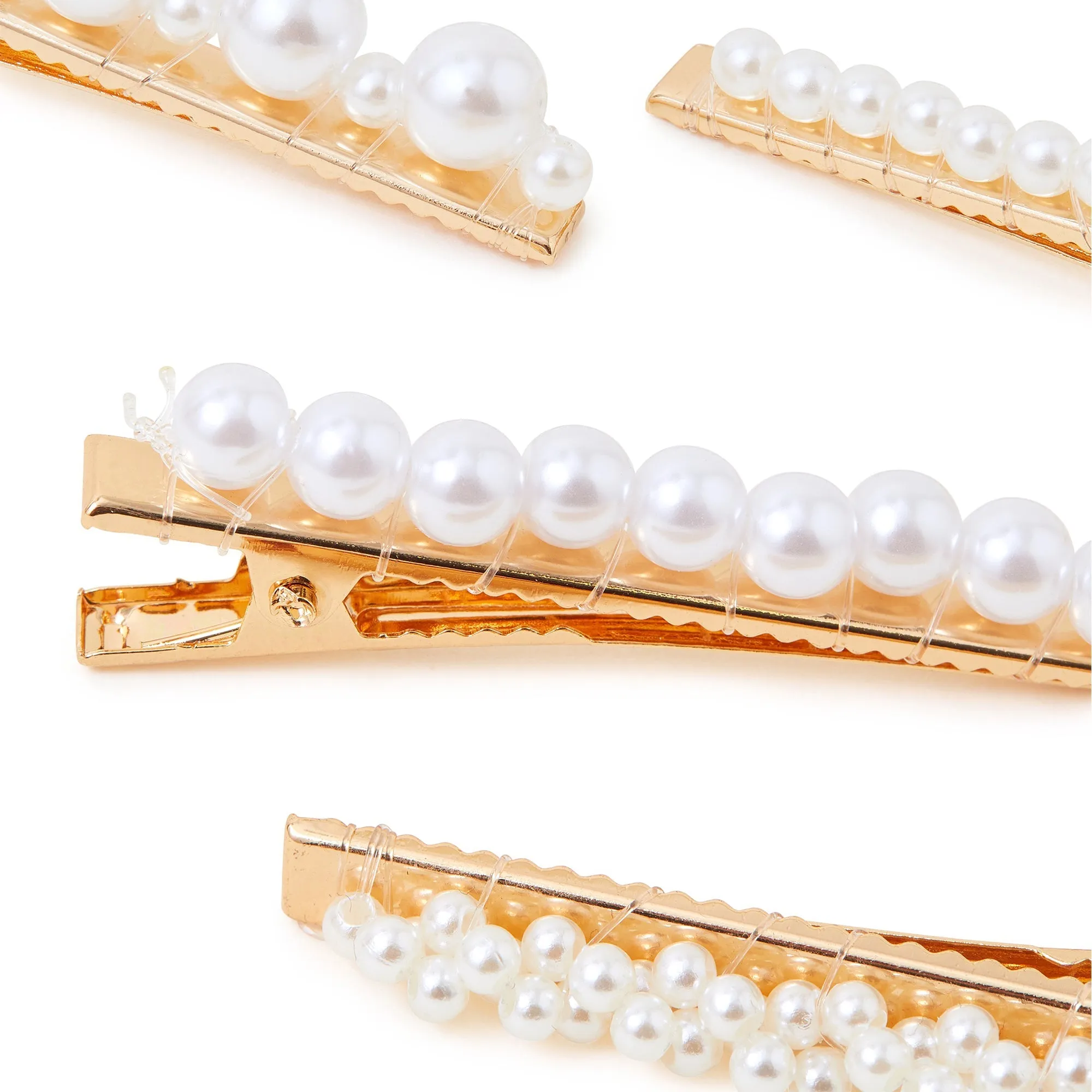 Accessorize London Set Of 5 Multi Pearl Hair Clip