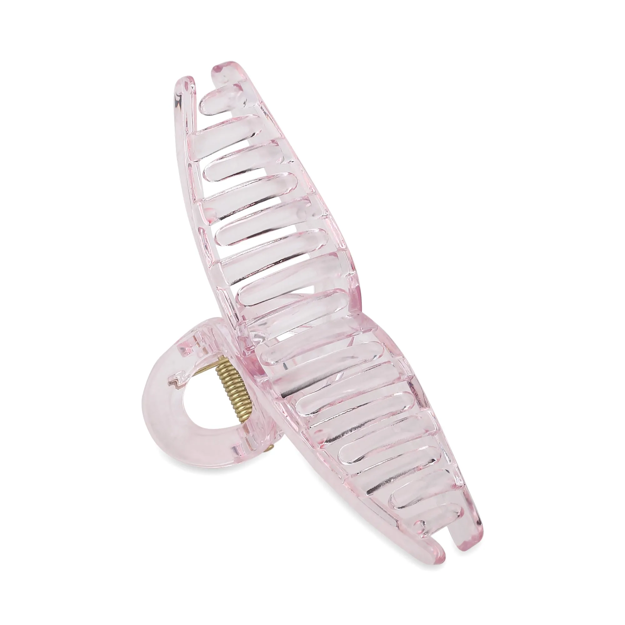 Accessorize London Women's Pink Translucent Hair Claw Clip