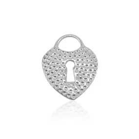 Amalia Heart Padlock Silver Pendant