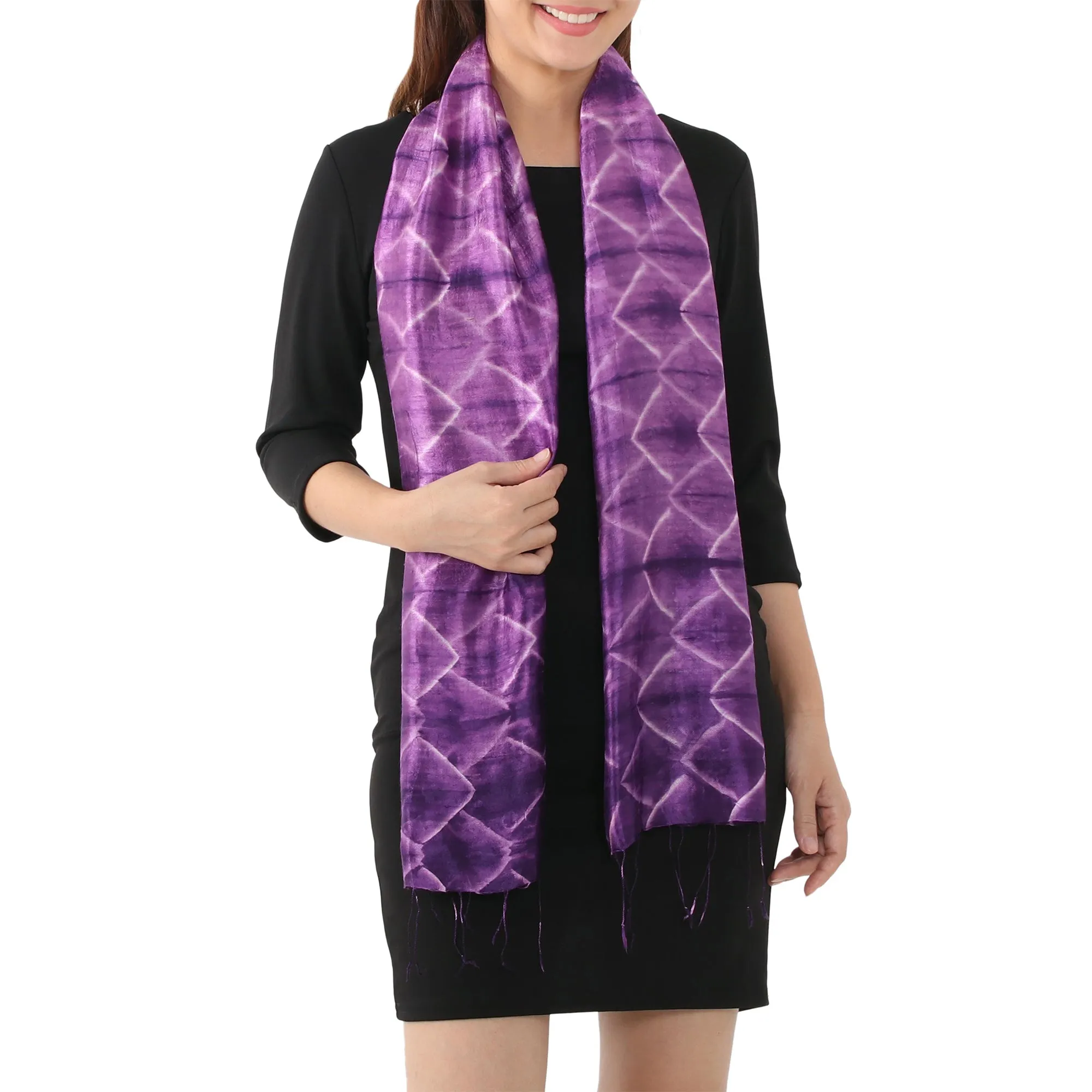 Amethyst Mystique Silk Scarf