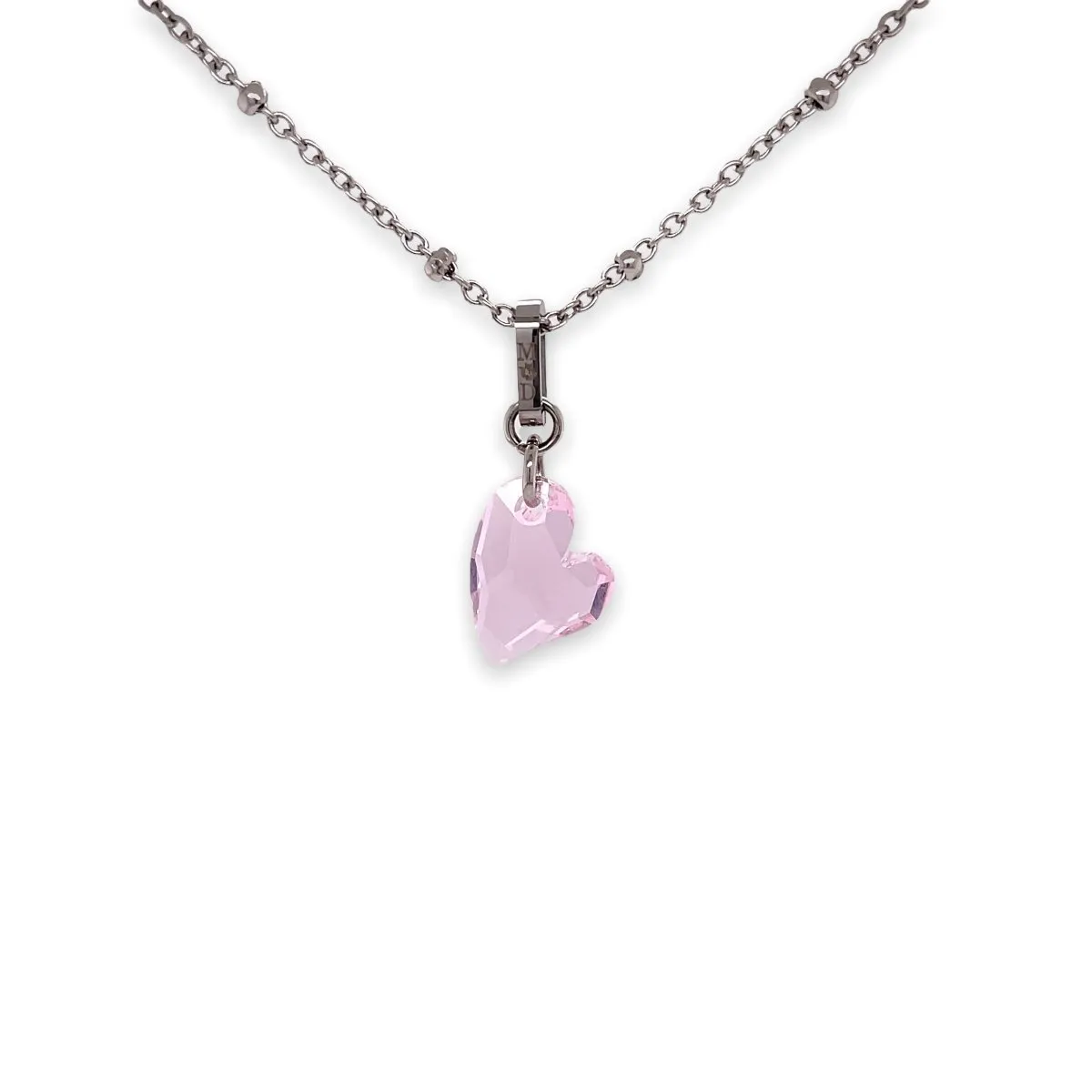 Ari Small Cupid Crystal Heart Necklace