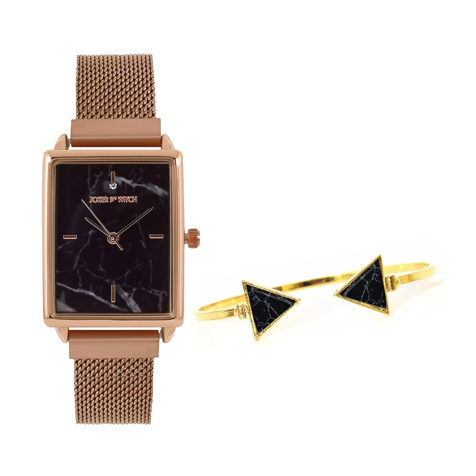 Audrey Rosegold Watch Bracelet Stack