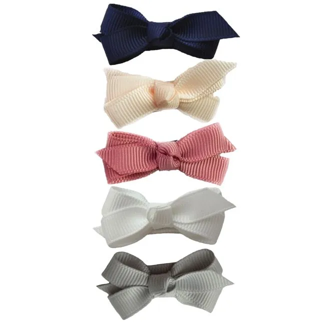 Baby Wisp Chelsea Boutique Bow Small Snap 5pk - Baby Hype