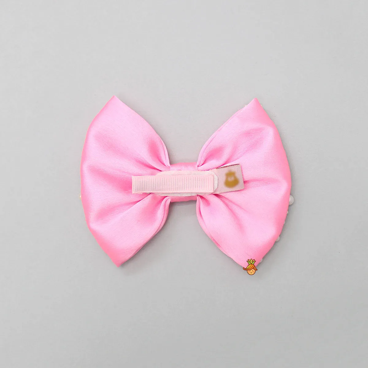 Beautiful Pink Satin Hair Clip