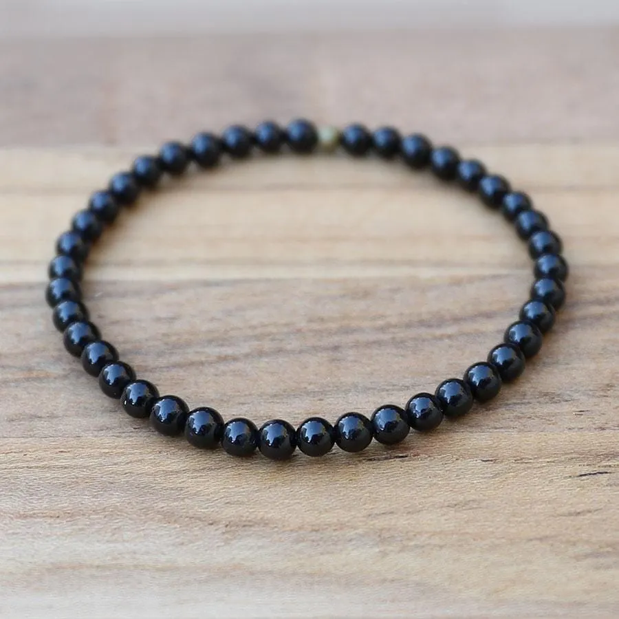 Black Tourmaline Delicate Bracelet