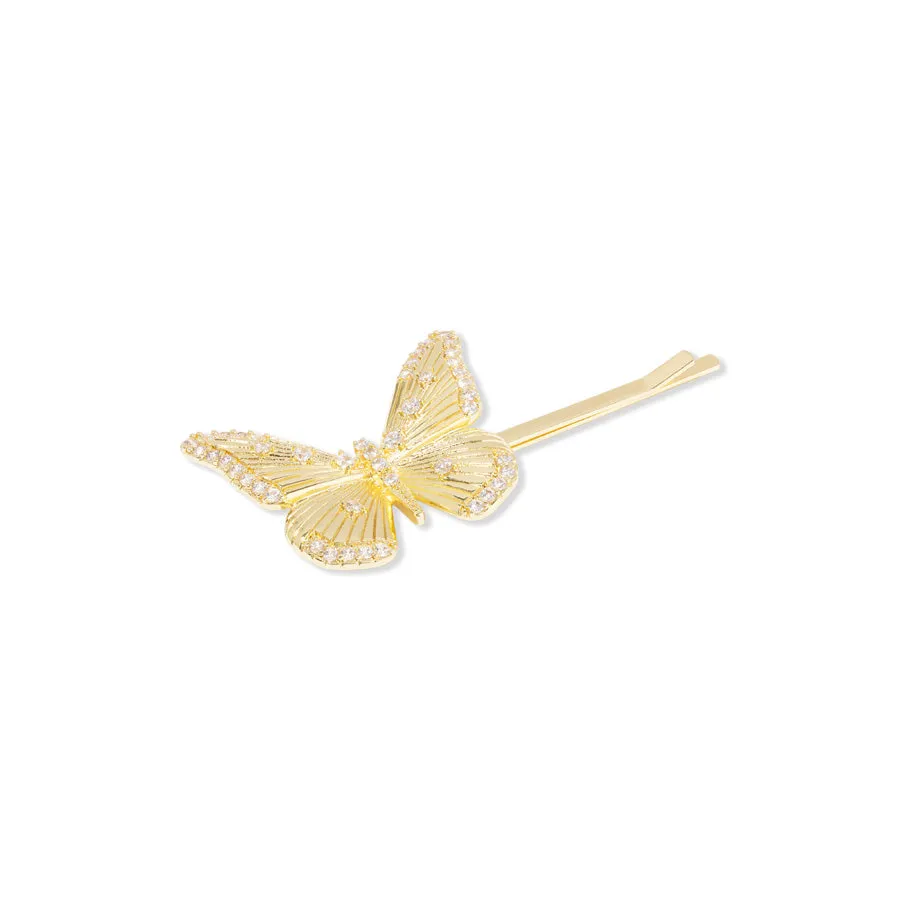 Butterfly Gold Hair Clip