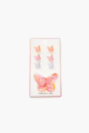 Butterfly Hair Clip & Tie Set