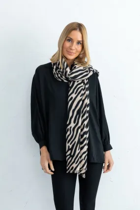 Cape Town Scarf (Black   Cream)