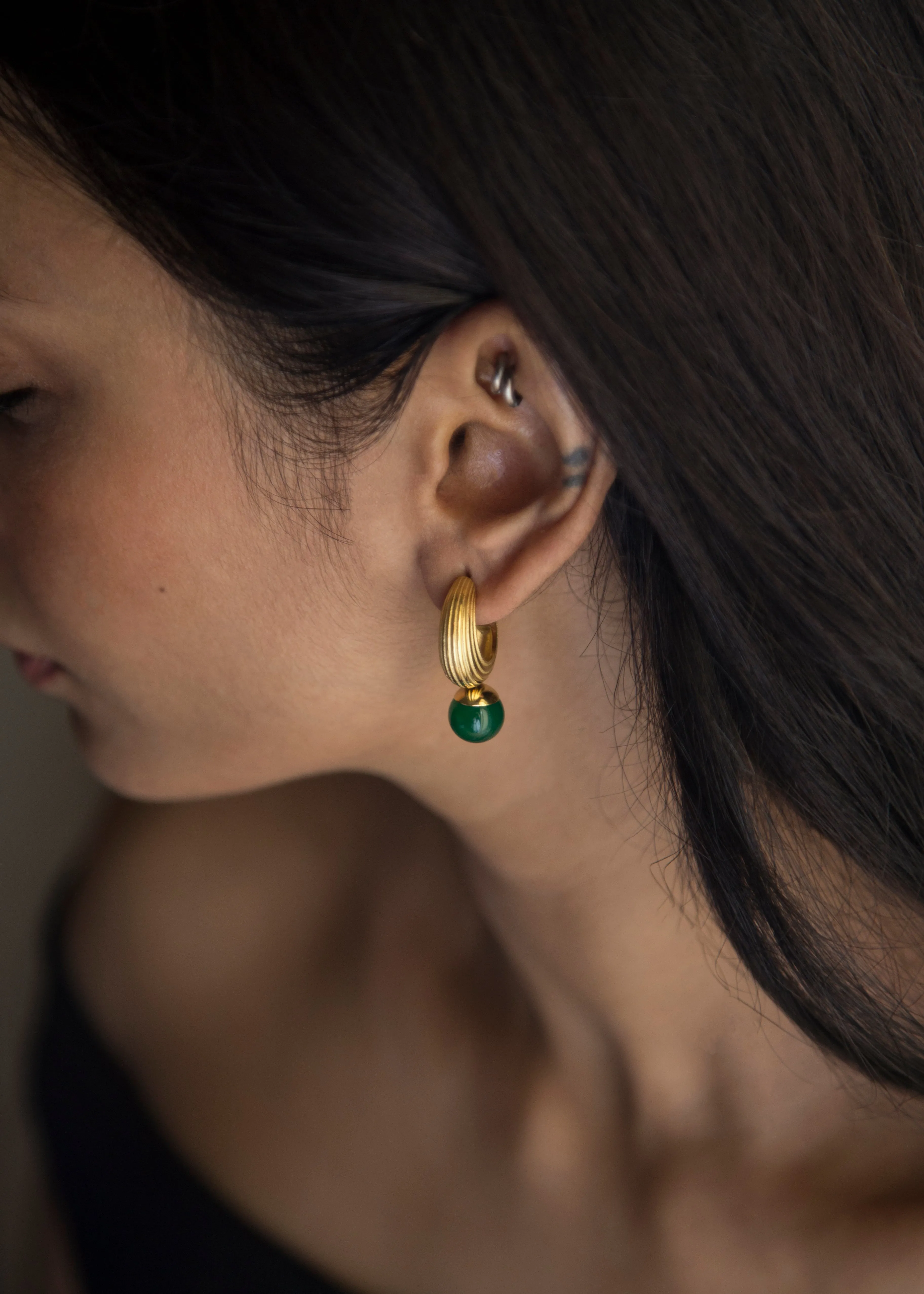 Cara Earrings (Green)