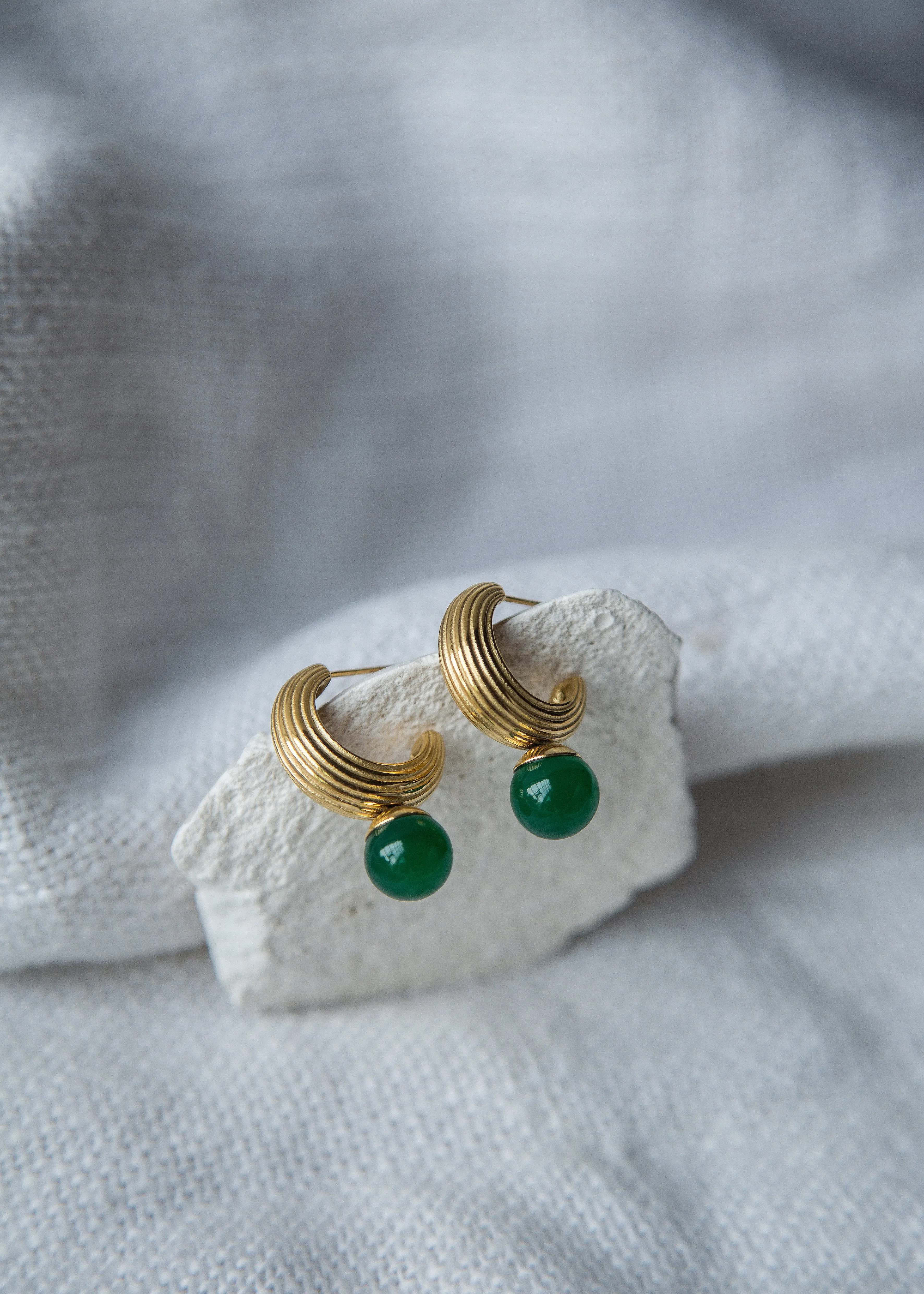 Cara Earrings (Green)