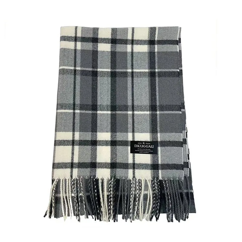 Check Wool Scarf