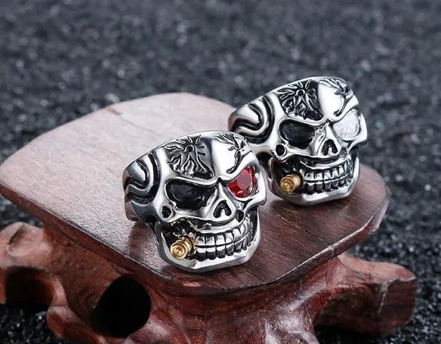 Cigar Skull Ring