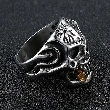 Cigar Skull Ring