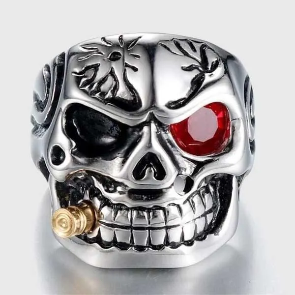 Cigar Skull Ring