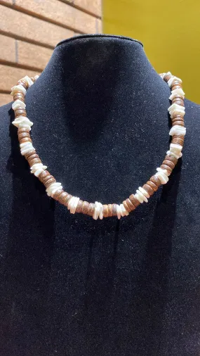 Coconut & Puka Shell Necklace