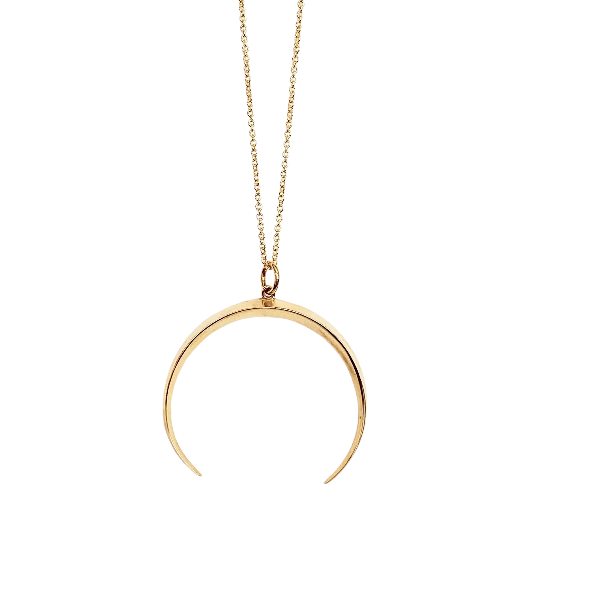 Crescent Moon Pendant Necklace