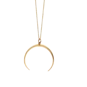 Crescent Moon Pendant Necklace