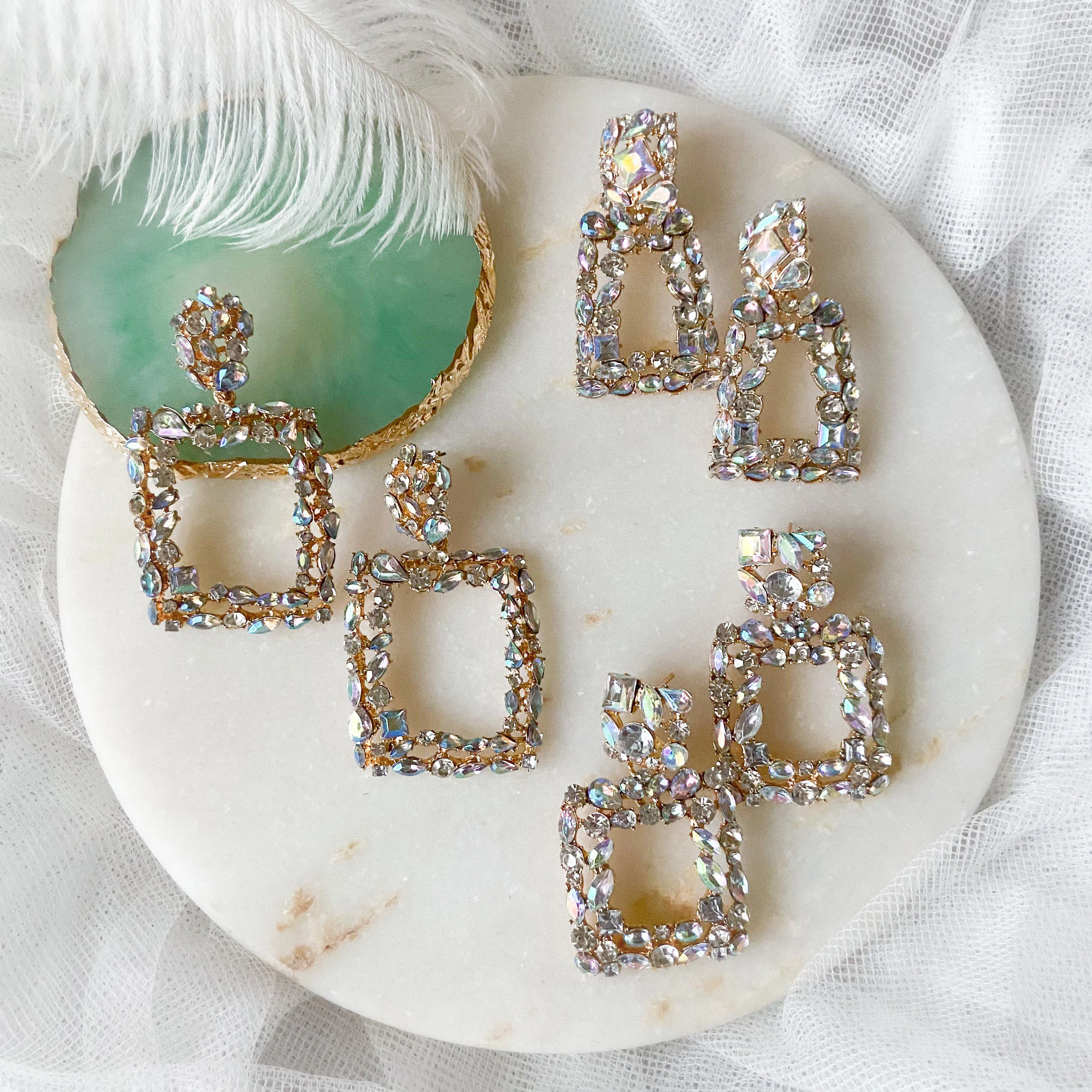 Crysta Brilliance Statement Earrings