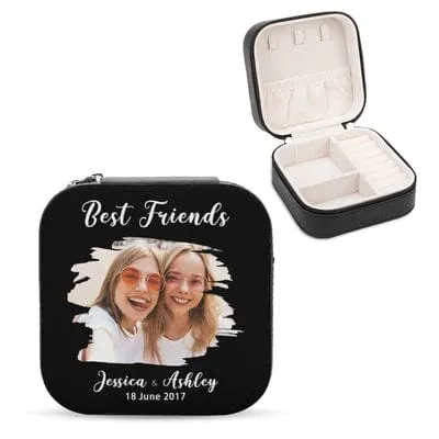 Custom Name Friends Jewelry Storage Box Jewelry Decorative Trinket Case Jewelry Organizer for Women Gift