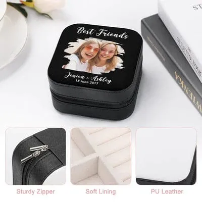 Custom Name Friends Jewelry Storage Box Jewelry Decorative Trinket Case Jewelry Organizer for Women Gift