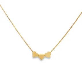 Dainty Heart Box Chain (H151)