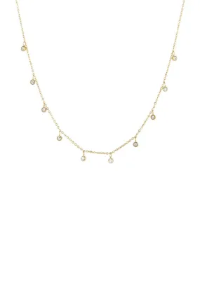 Dalia Bezel Station Necklace