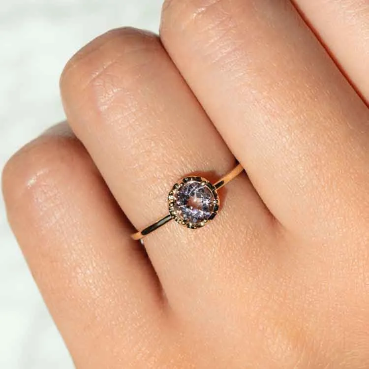 Desert Flower Ring with Morganite