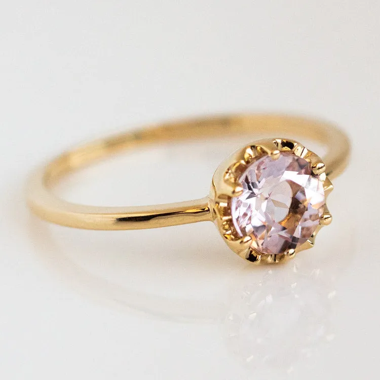 Desert Flower Ring with Morganite