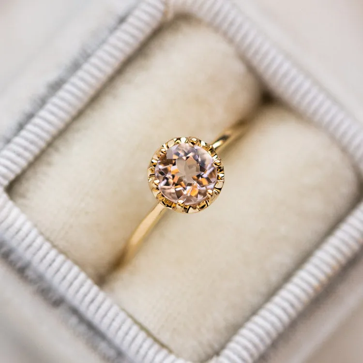 Desert Flower Ring with Morganite