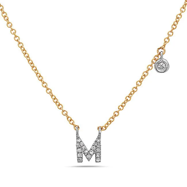 Diamond Initial Pendant