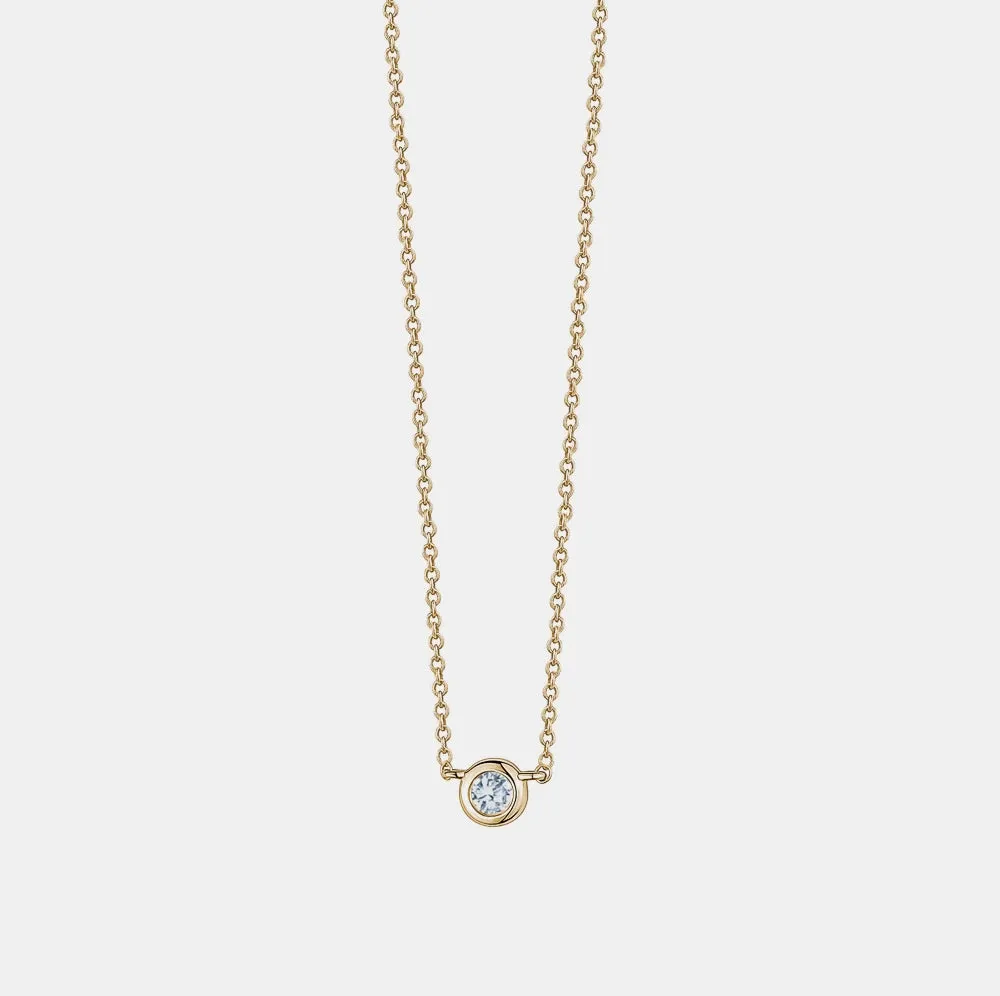 Diamond Solitaire Necklace