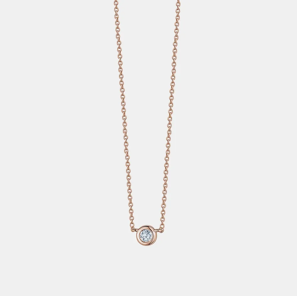 Diamond Solitaire Necklace