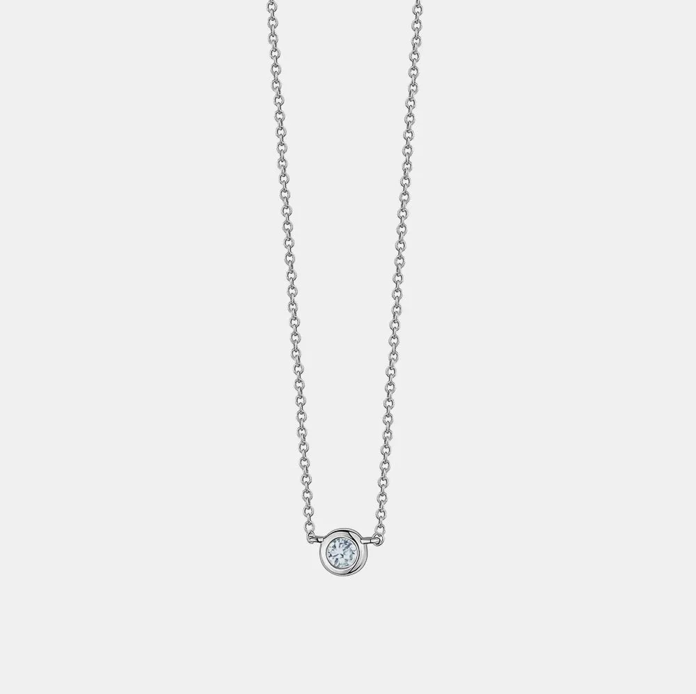 Diamond Solitaire Necklace