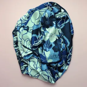 Diane Culture Redd Blue Skies Floral Silk Scarf