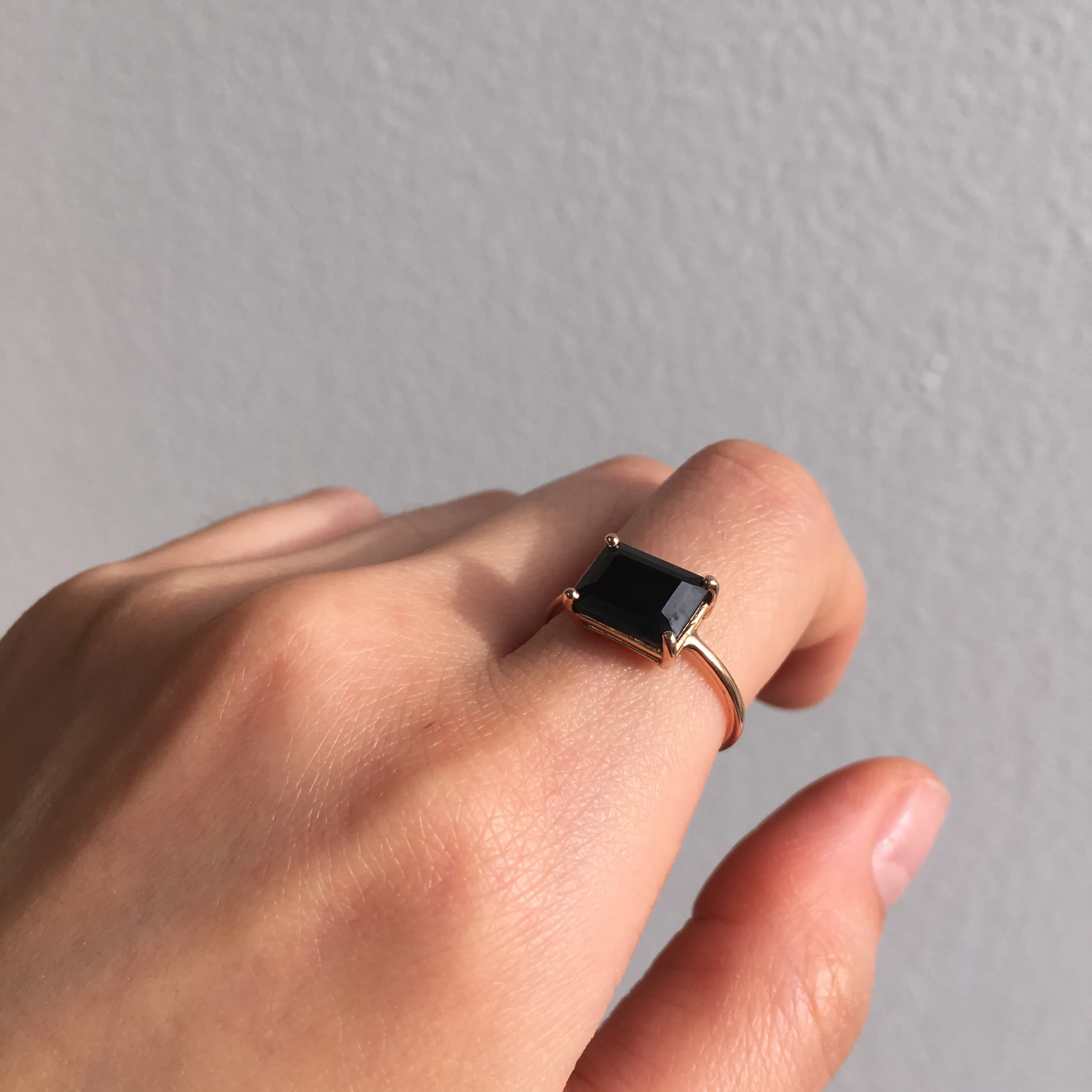 East West Onyx Ring