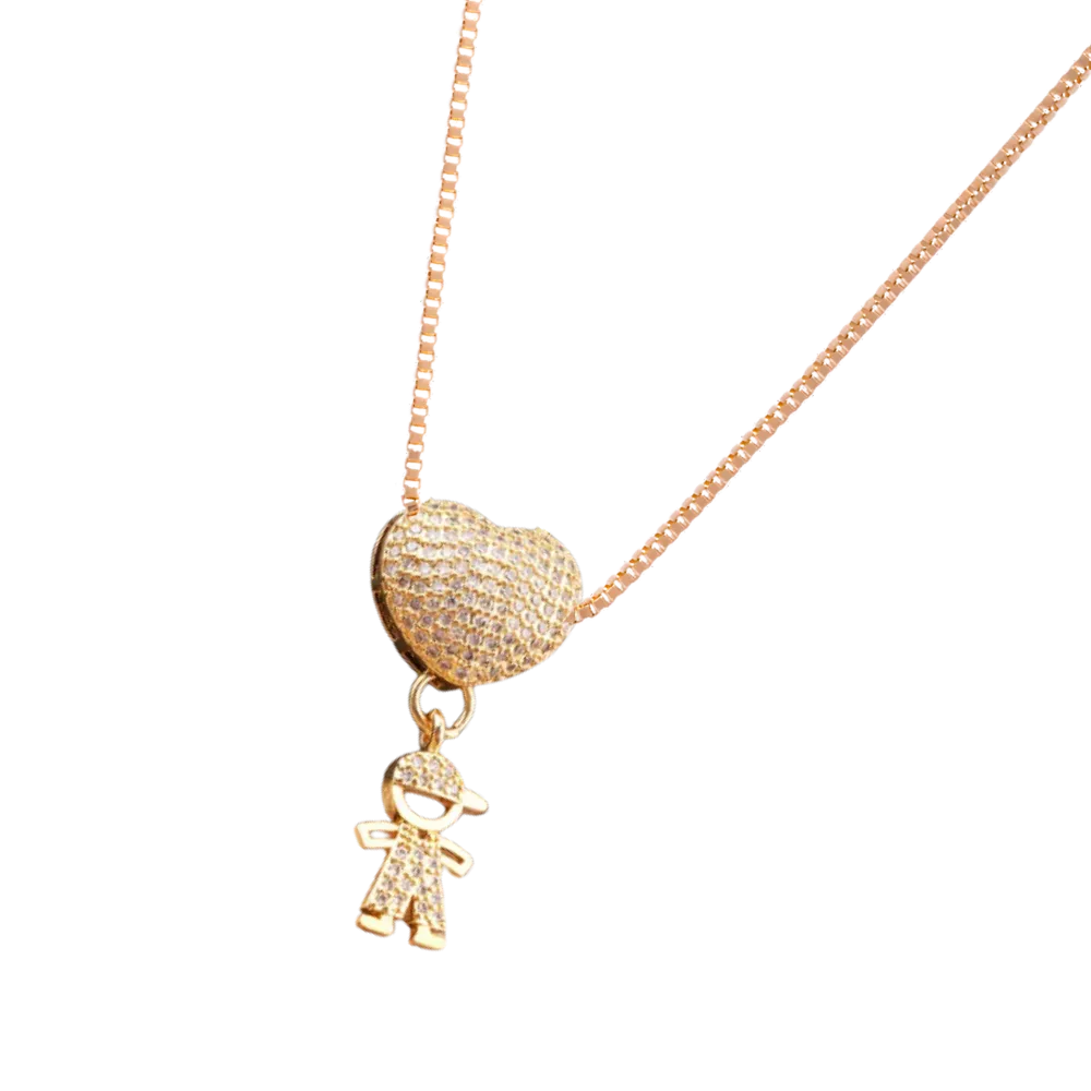 Elegant Mum Charm Necklace