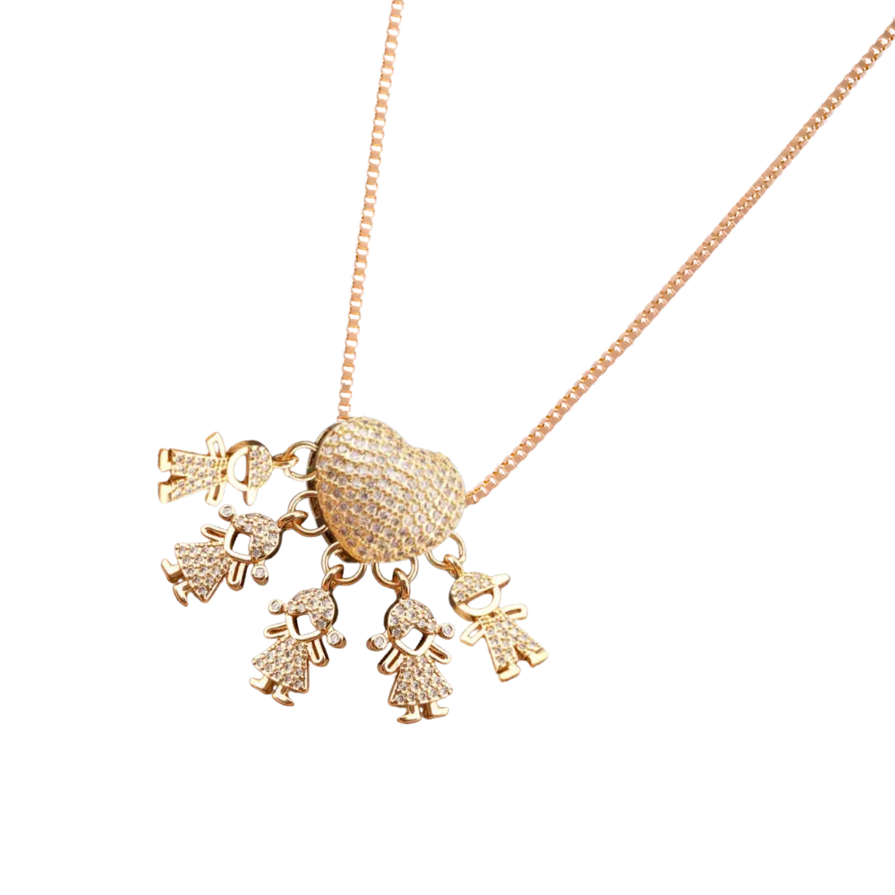 Elegant Mum Charm Necklace