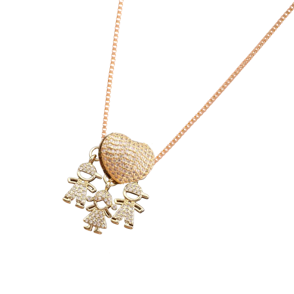 Elegant Mum Charm Necklace