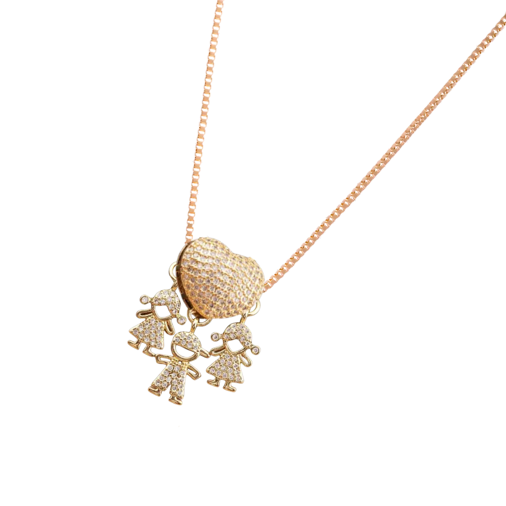 Elegant Mum Charm Necklace