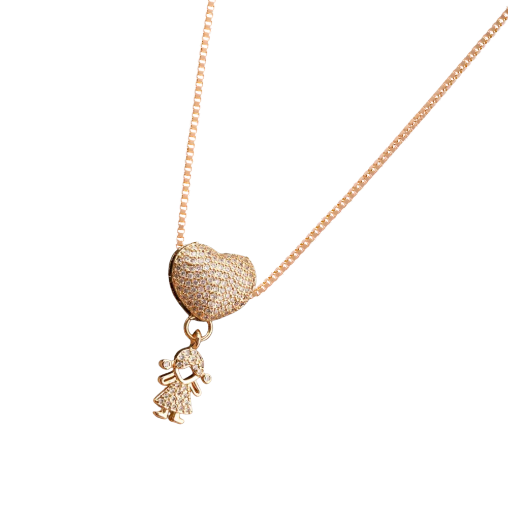 Elegant Mum Charm Necklace