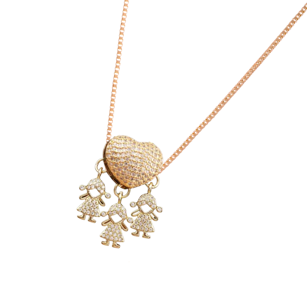 Elegant Mum Charm Necklace